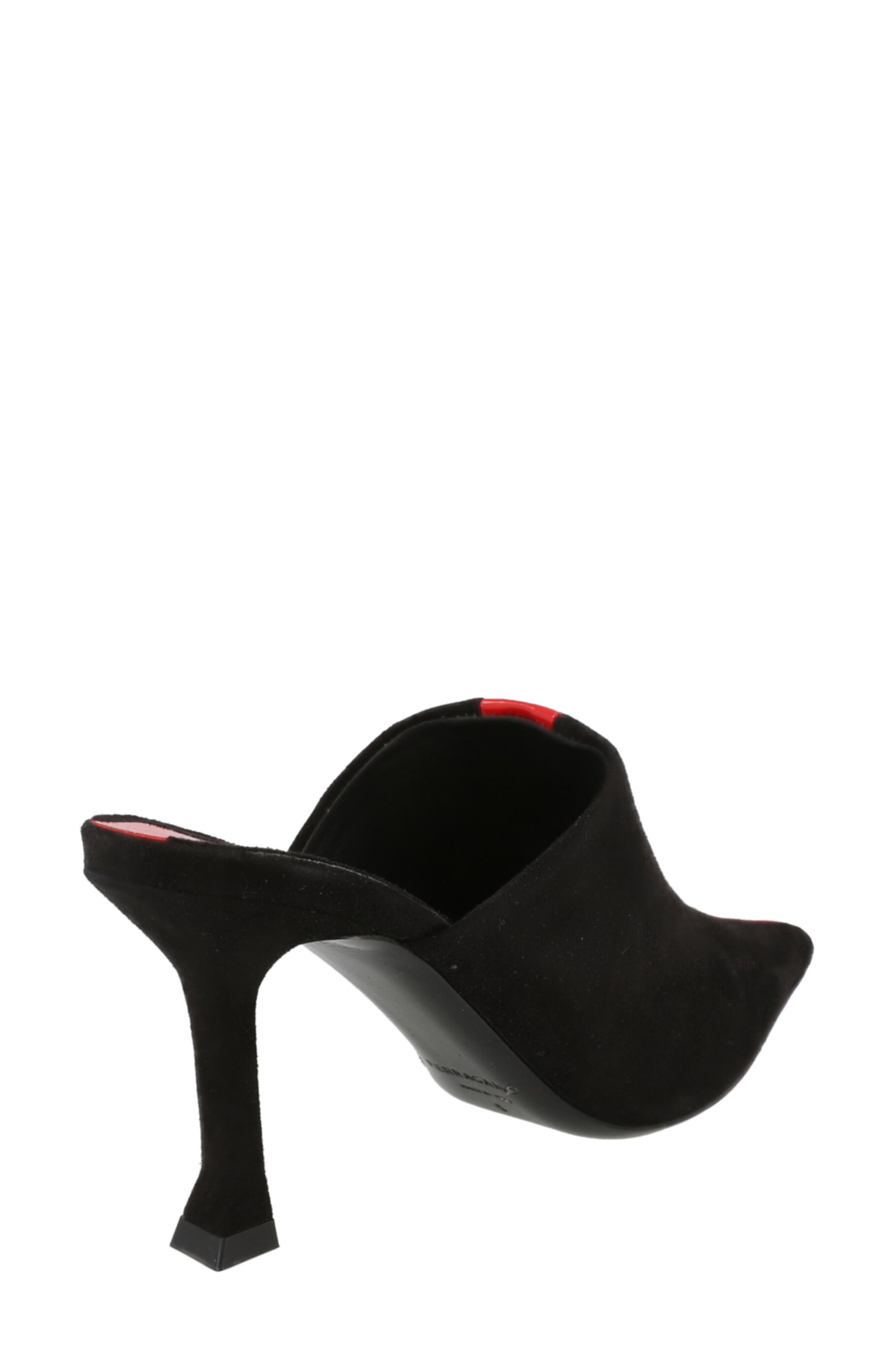 FERRAGAMO Sophye Suede Mule, Alternate, color, Black