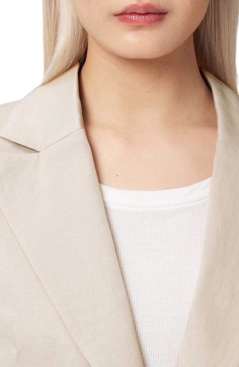 AllSaints Helena Crop Blazer, Alternate, color, Stone