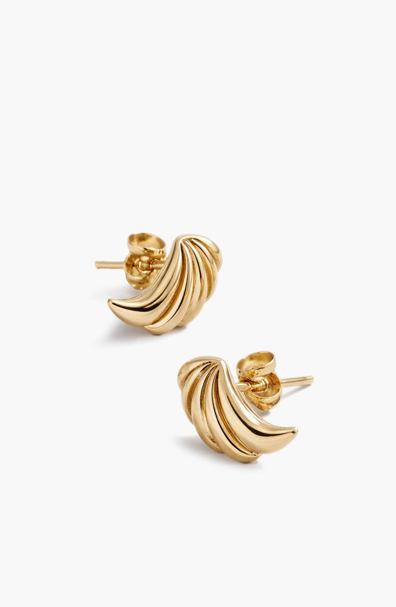 YOJ Wing Stud Earrings in Gold, Alternate, color, Gold