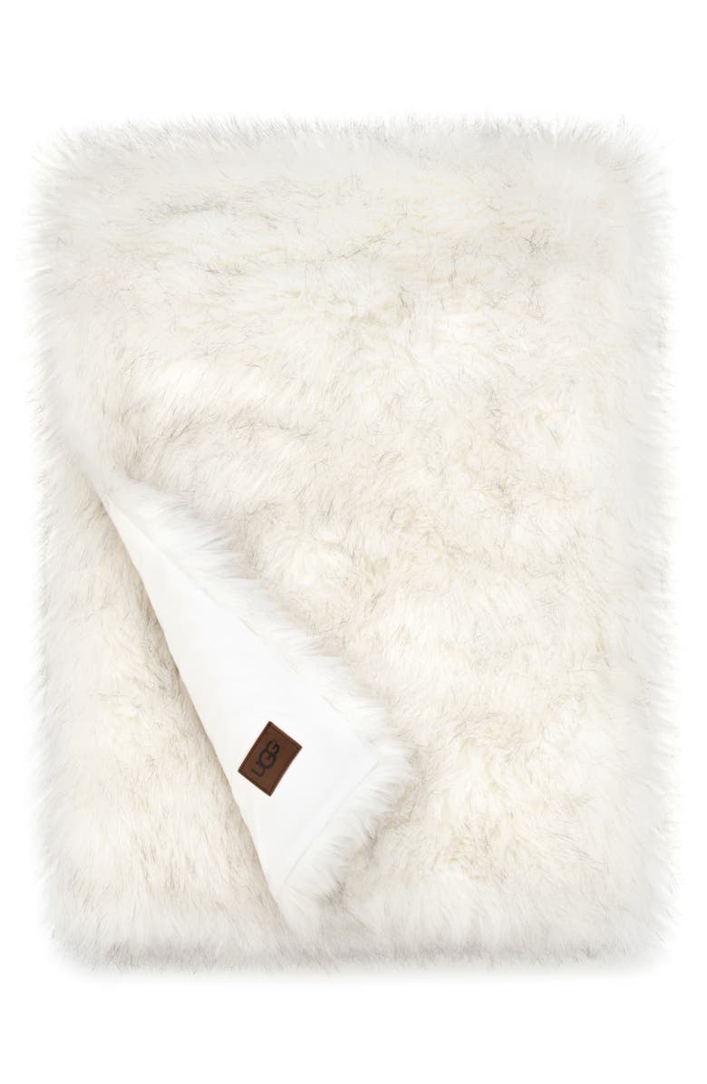 UGG<sup>®</sup> Blizzard Faux Fur Throw Blanket, Main, color, 