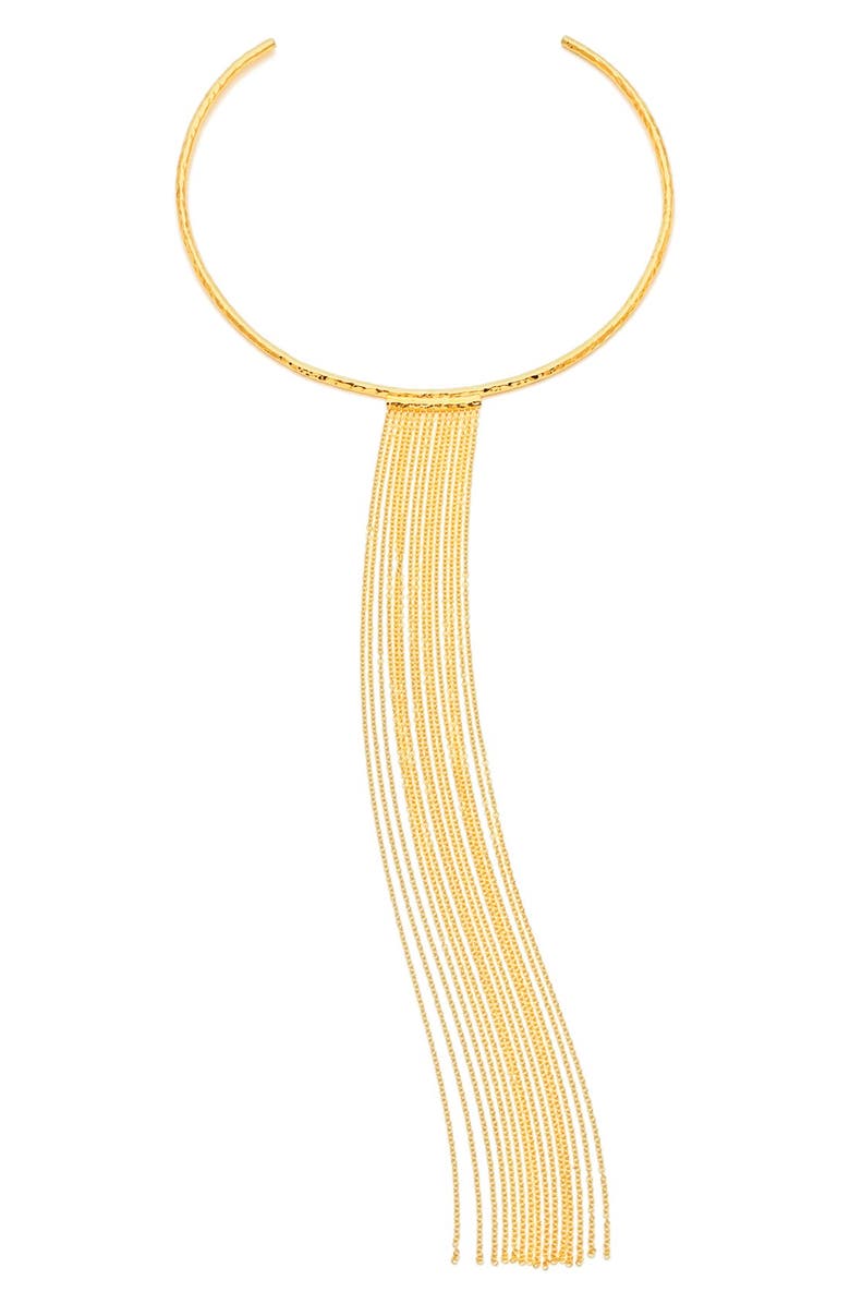gorjana 'Twiggy' Fringe Collar Necklace, Alternate, color, 