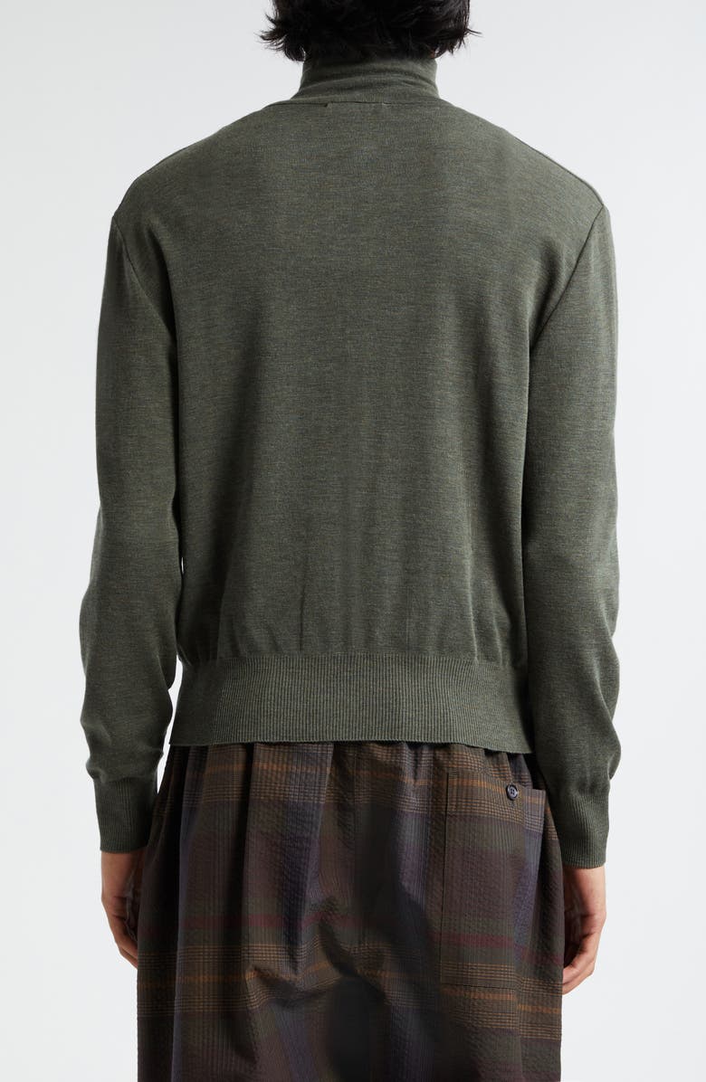 Lemaire Stand Collar Wool Cardigan, Alternate, color, 