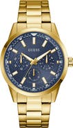 GUESS Trey Multifunction Bracelet Watch, 44mm