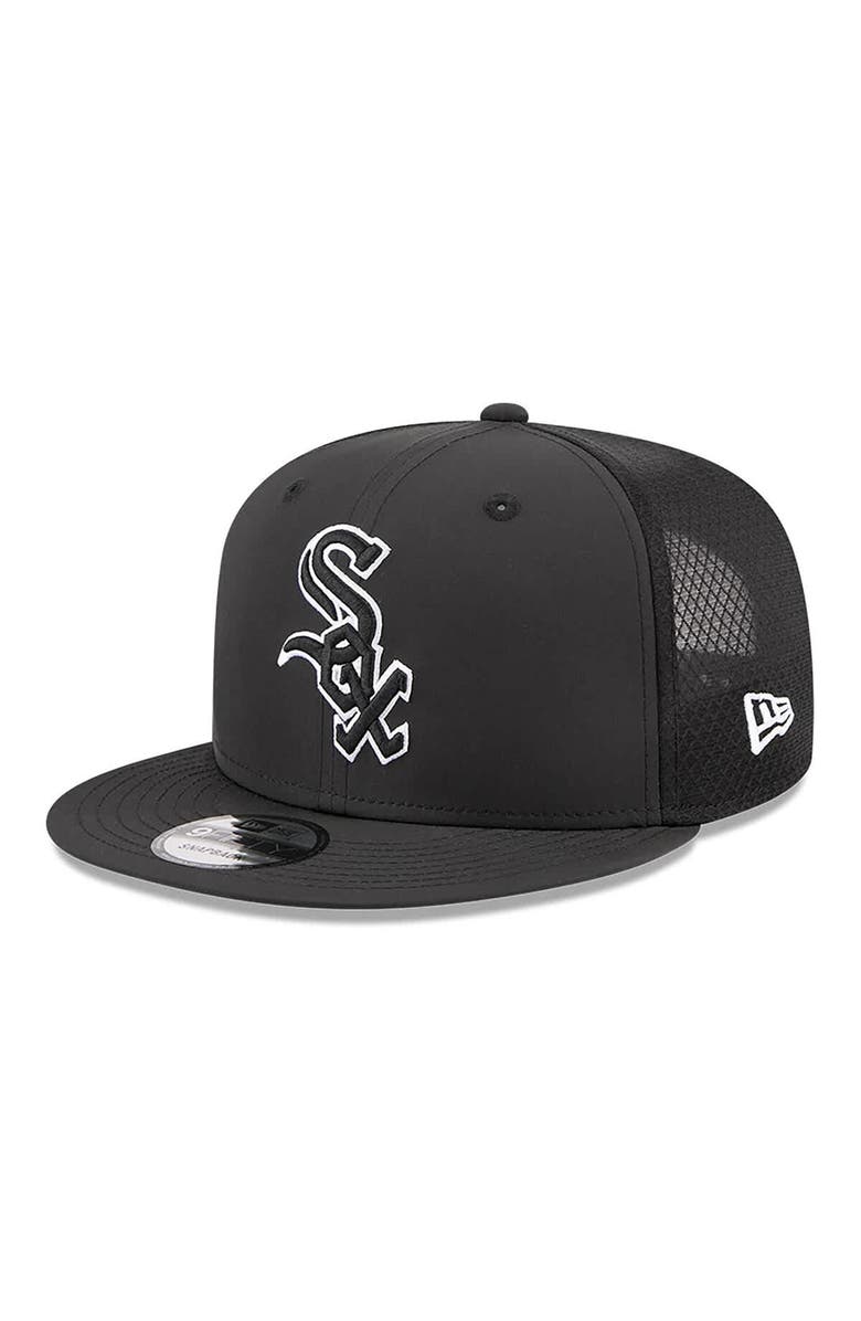 New Era Men's New Era Black Chicago White Sox 2026 Batting Practice 9FIFTY Snapback Hat, Main, color, Black
