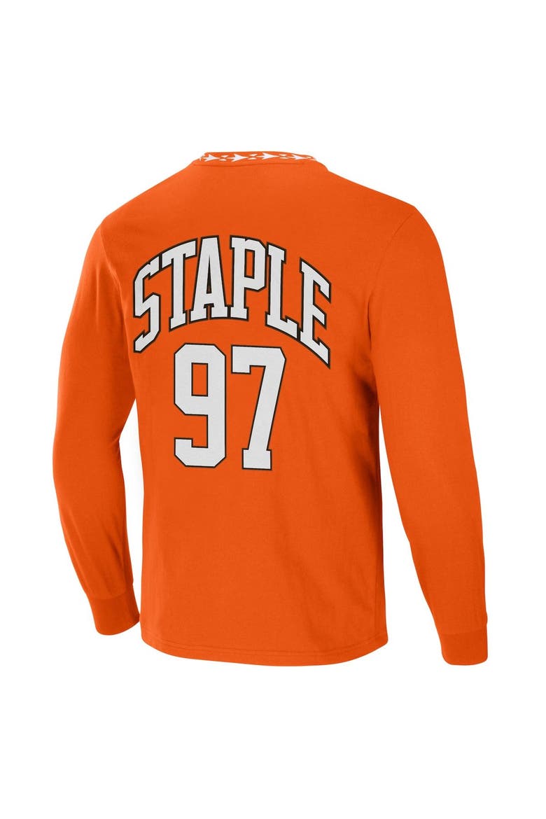 Men's NFL x Staple Orange Cleveland Browns Core Team Long Sleeve T-Shirt, Alternate, color, Orange