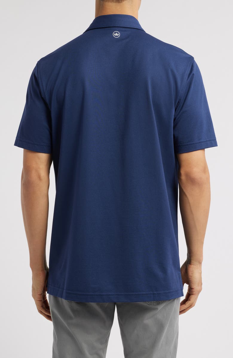 Peter Millar Crown Crafted Solid Performance Piqué Polo, Alternate, color, Navy