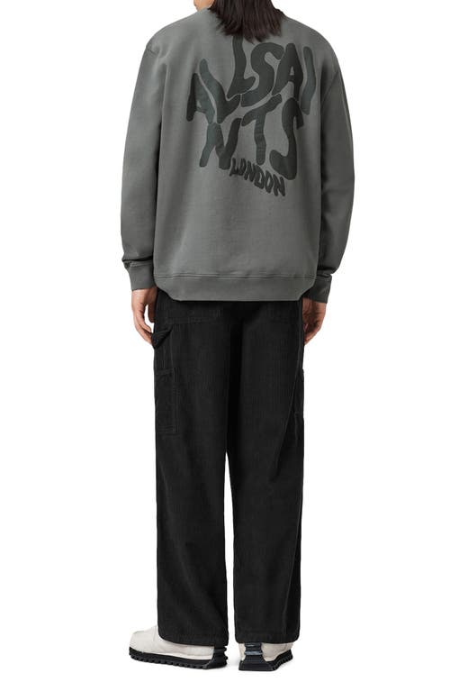Allsaints Dustan Cotton Corduroy Wide Leg Pants In Black
