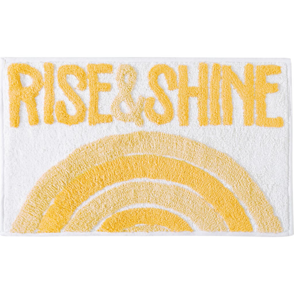 Jessica Simpson Cotton Bath Rug In Yellow