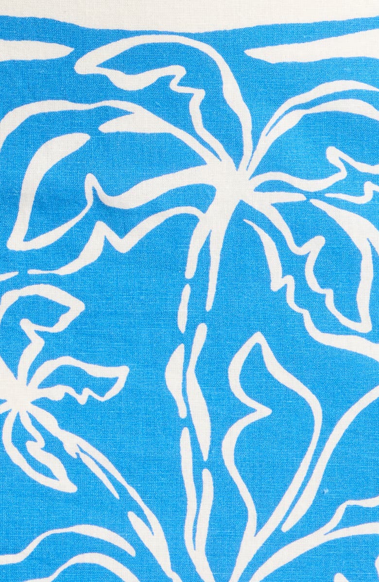 Billabong Sea Glow Cotton & Linen Halter Minidress, Alternate, color, True Blue