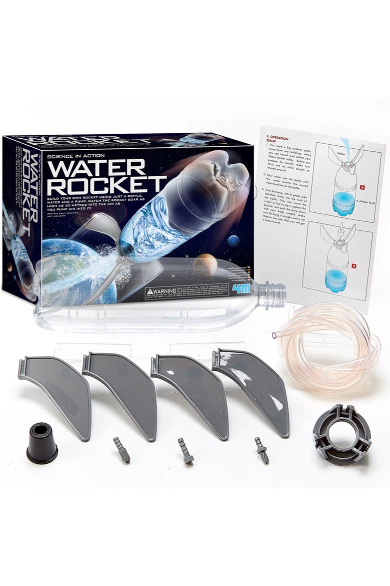 Science In Action Water Rocket Bottle Launcher Kit, Alternate, color, Multicolored