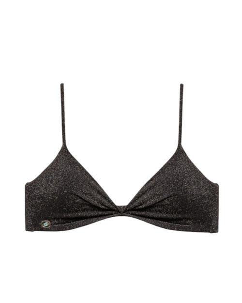 Biliblond Bikini Top Jordan In Black Lurex