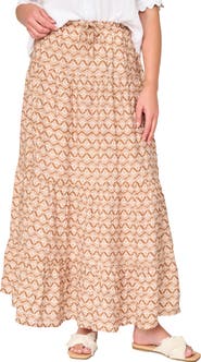 GIBSONLOOK Tiered Maxi Skirt