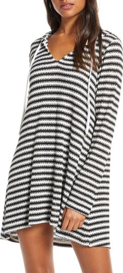 Slouchy Hooded Sweater Cover-Up Tunic