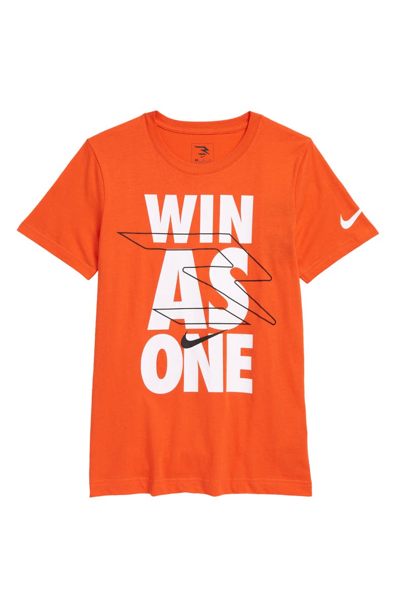 3 Brand Kids' Win as One Cotton Graphic Tee, Main, color, 