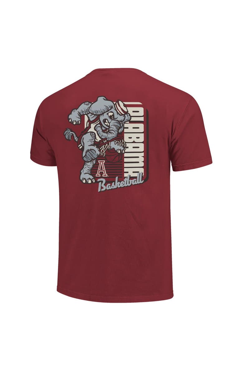 IMAGE ONE Men's Crimson Alabama Crimson Tide Comfort Colors Mascot Dunk T-Shirt, Alternate, color, Crimson