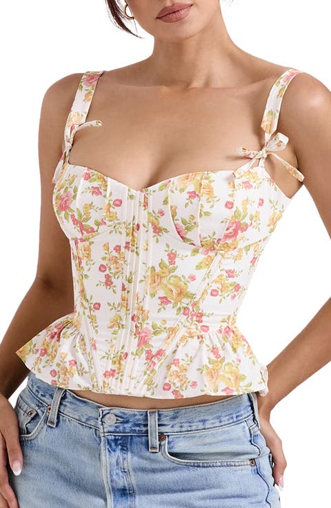 Gigou Print Corset Camisole