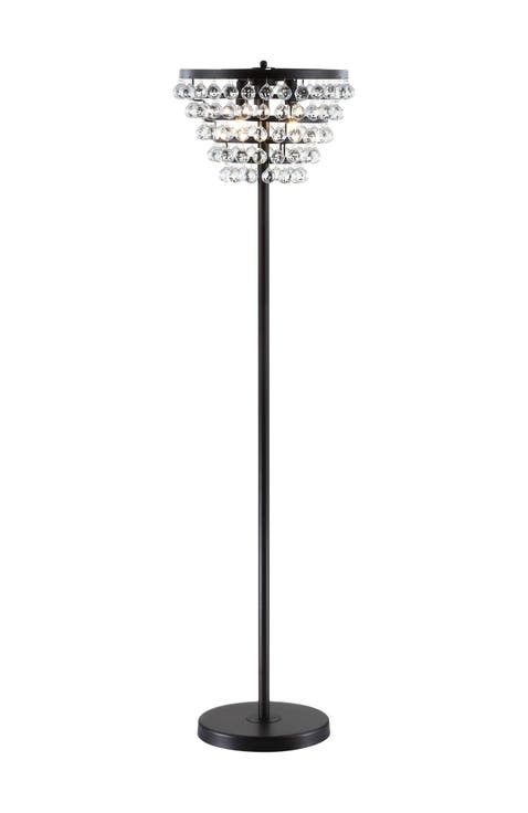 Jemma 60" Crystal/Metal LED Floor Lamp