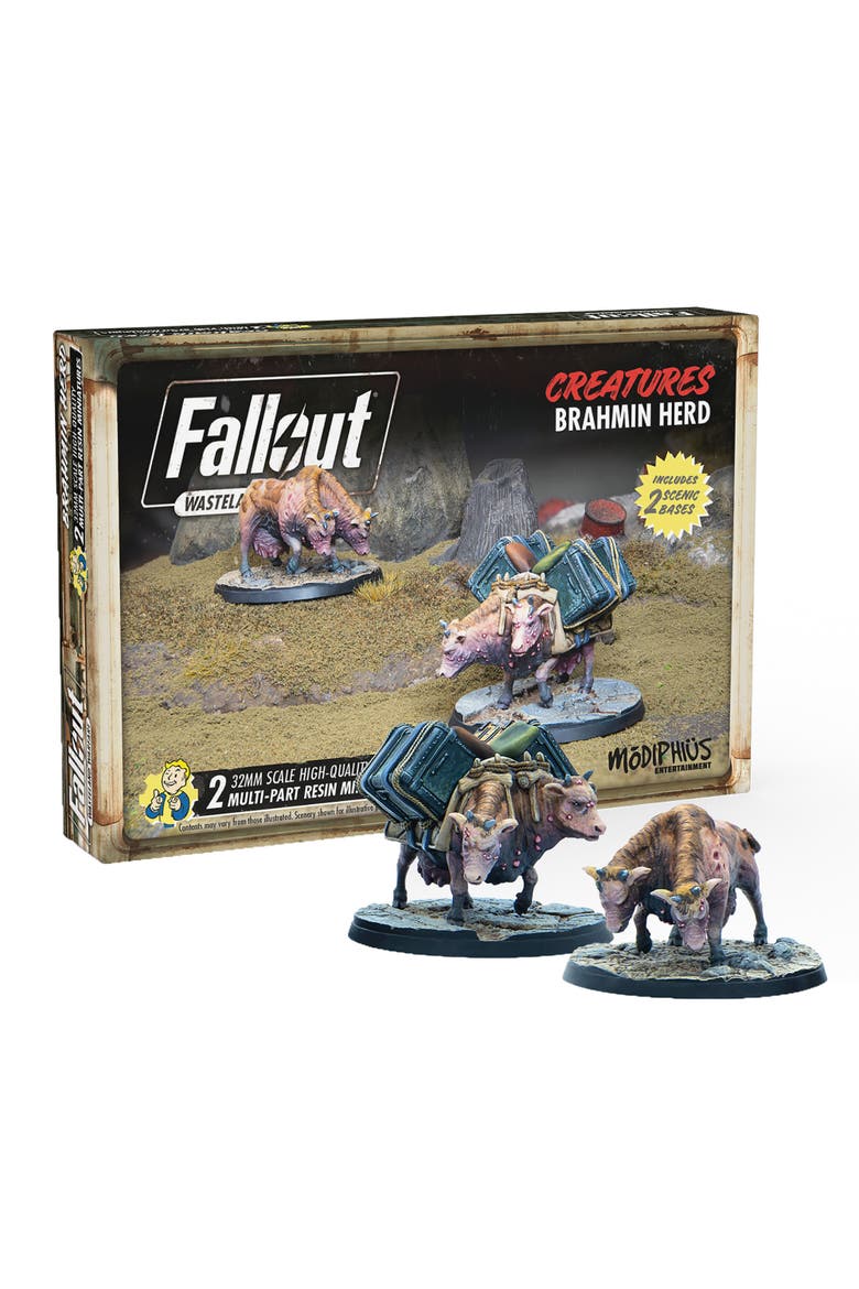 Fallout, Wasteland Warfare Creatures, Brahmin Herd, Main, color, Multicolored