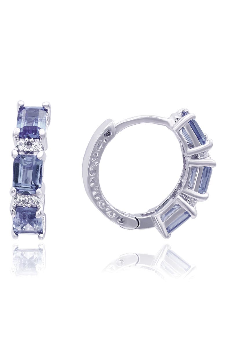 SUZY LEVIAN Sapphire Hoop Earrings, Main, color,