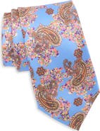 Robert Graham Paisley Floral Silk Tie