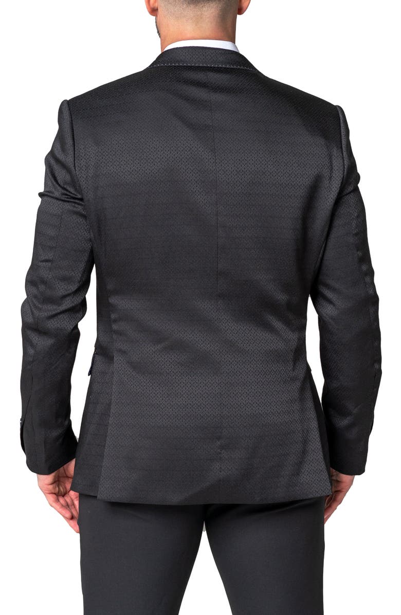 Maceoo Descartes Still Black Sport Coat, Alternate, color, Black