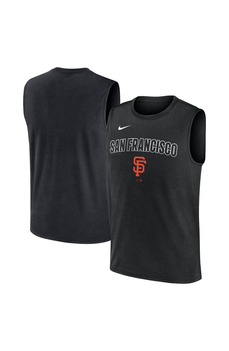 Nike Men's Nike Black San Francisco Giants Knockout Performance Muscle Tank Top, Alternate, color, Black
