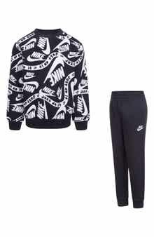Nike Kids' Club Allover Print Sweatshirt & Joggers Set
