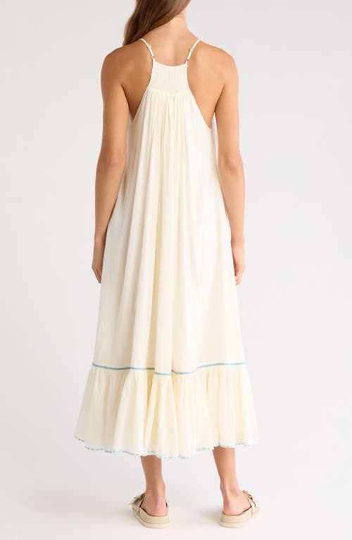 Free People Tip Toeing Tulip Midi Sundress In White
