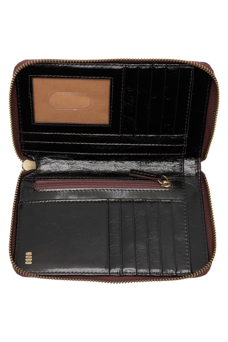 Rave Leather Wallet, Alternate, color, BLACK