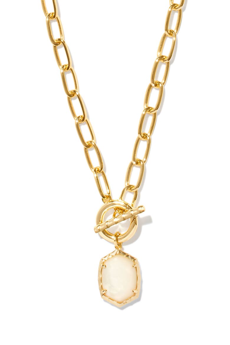 Daphne Toggle Necklace, Alternate, color, GOLD/ IVORY MOTHER OF PEARL