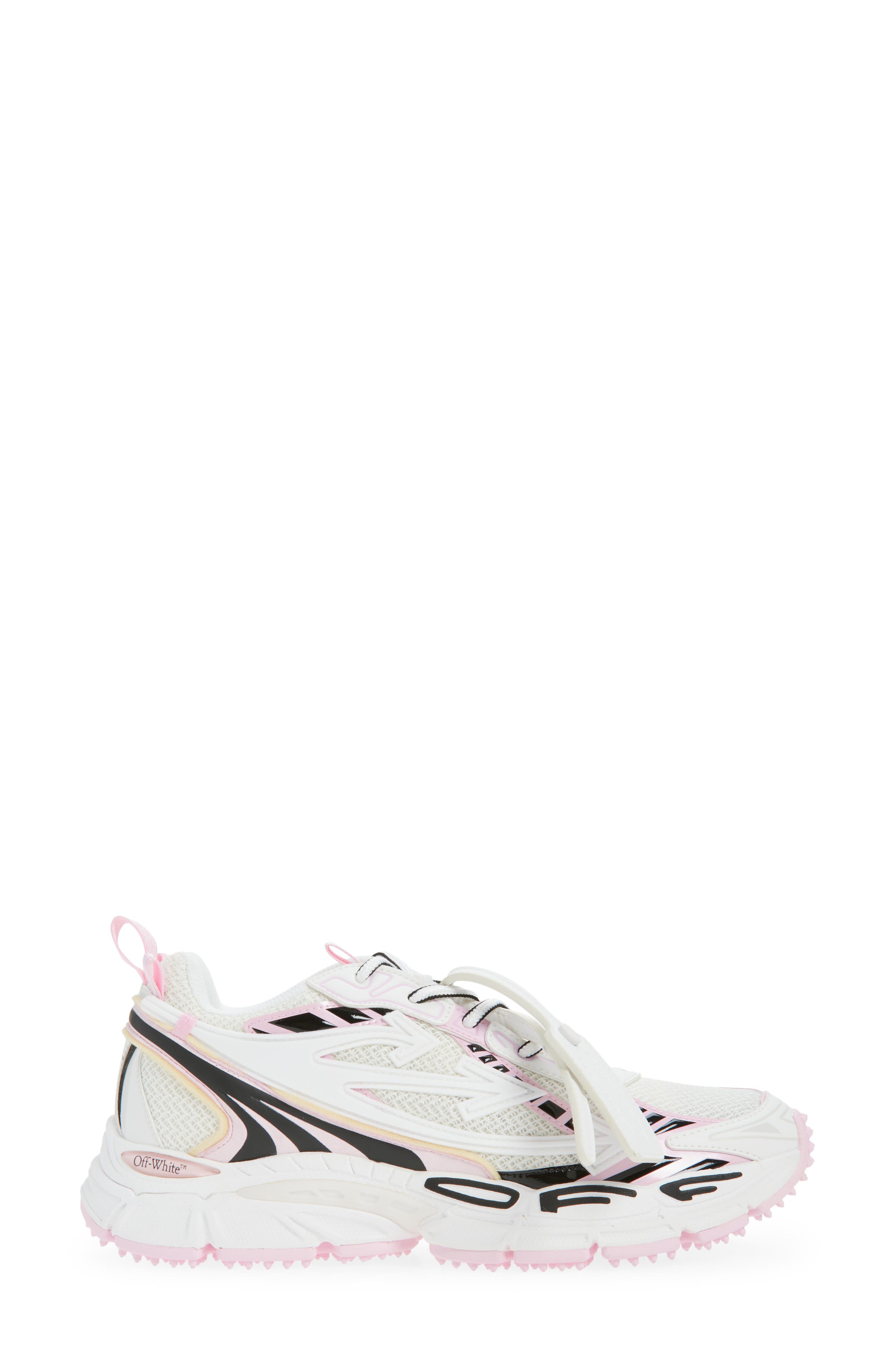 Off-White Be Right Back Sneaker, Alternate, color, White - Soft Pink