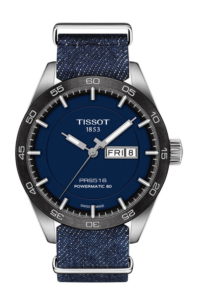 Tissot Men's PRS516 Powermatic Textile Strap Watch, 42mm, Main, color, 