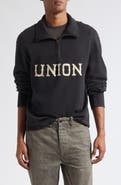 Double RL Finn Cotton Jersey Half Zip Pullover
