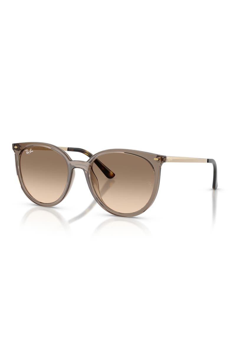 RB4464L 54mm Gradient Round Sunglasses, Alternate, color, CARAMEL / BROWN GREY
