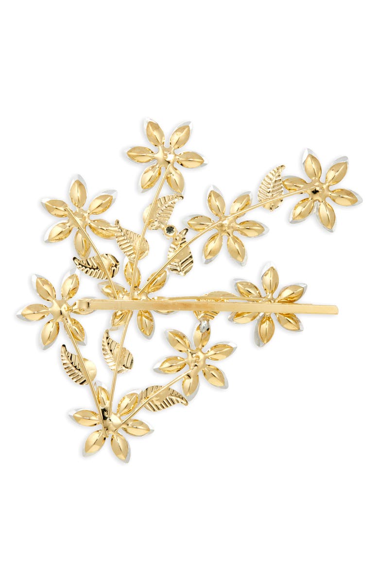 Tasha Crystal Flower Bobby Pin, Alternate, color, 