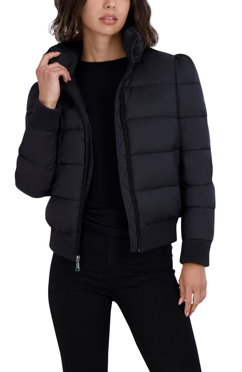 Tahari Cole Hooded Puffer Jacket, Alternate, color, 