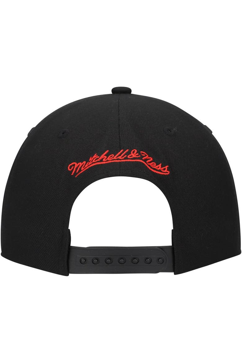 Men's Mitchell & Ness Black Washington Capitals Core Team Script 2.0 Snapback Hat, Alternate, color, Black