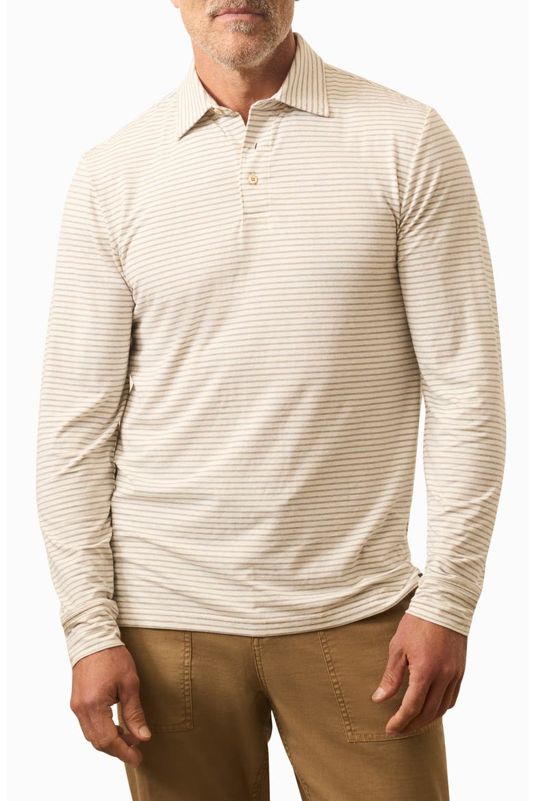 Movement Stripe Long Sleeve Polo, Main, color, LOGAN CREEK STRIPE