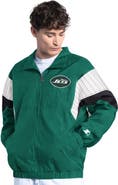 STARTER Men's Starter Green New York Jets Yard Line Full-Zip Jacket