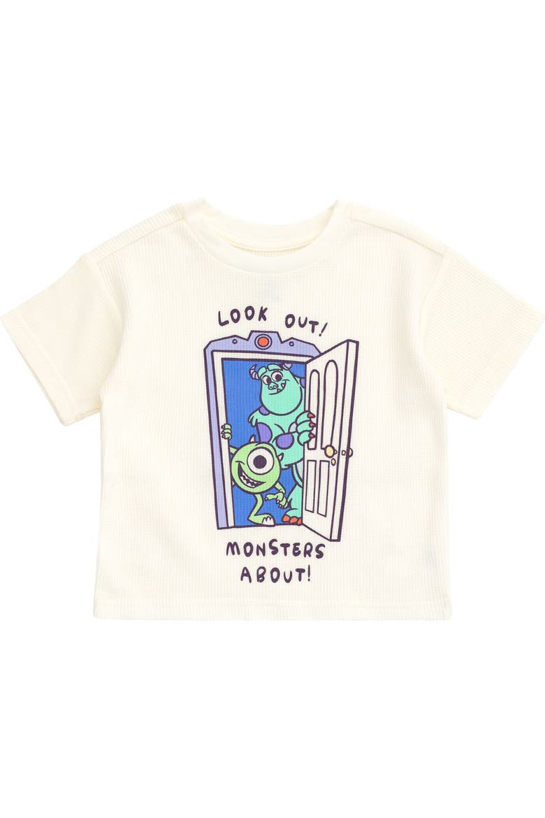 Pixar 2-Piece Tee and Shorts Set, Alternate, color, Mike Sulley Pale Aqua