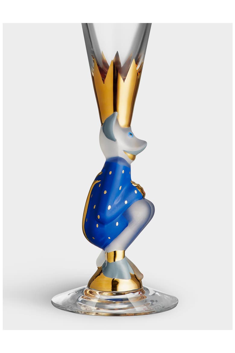 Sparkling Devil Champagne Flute, Alternate, color, BLUE