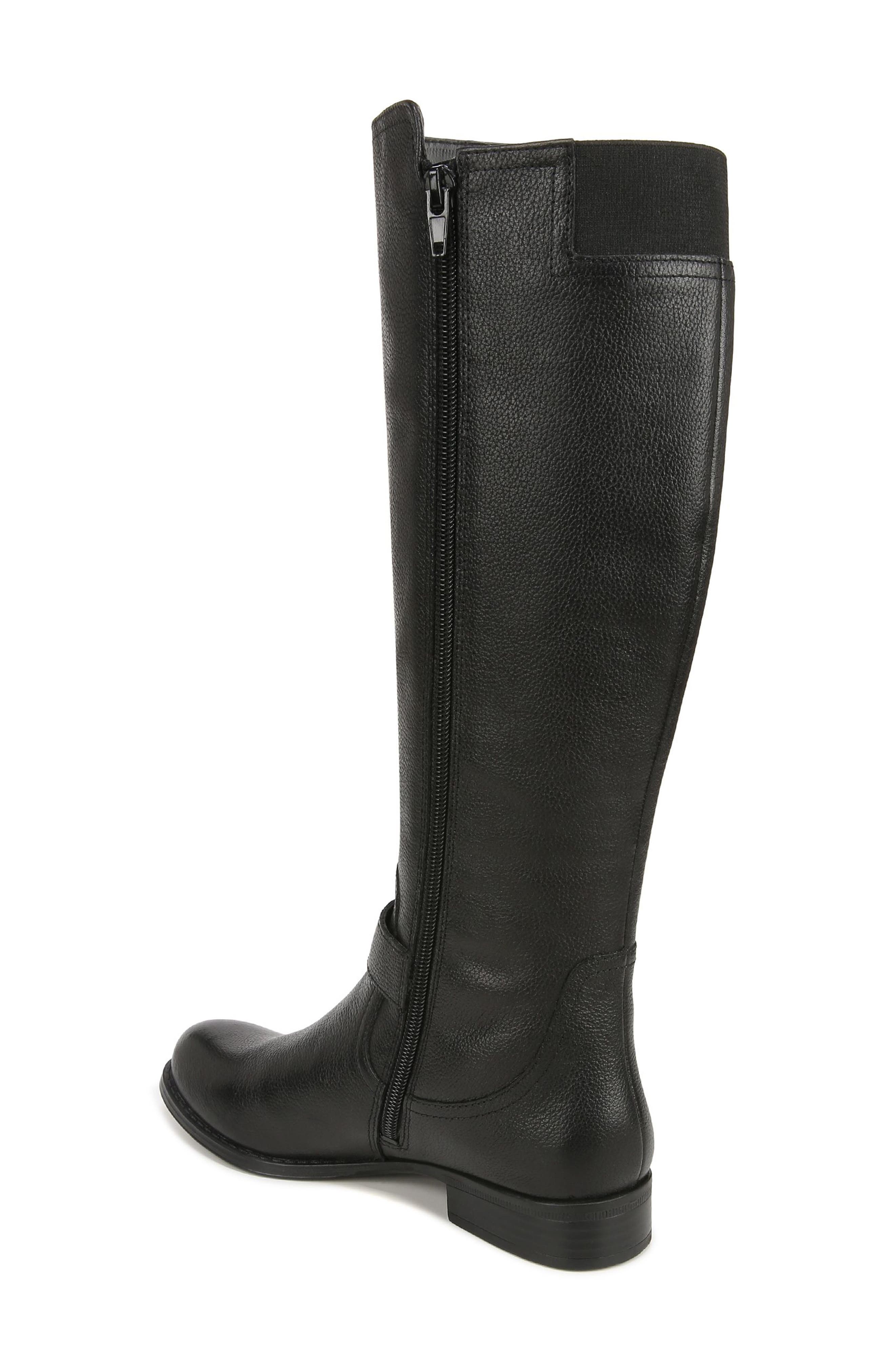 Naturalizer Jaya Knee High Boot, Alternate, color, Black Leather