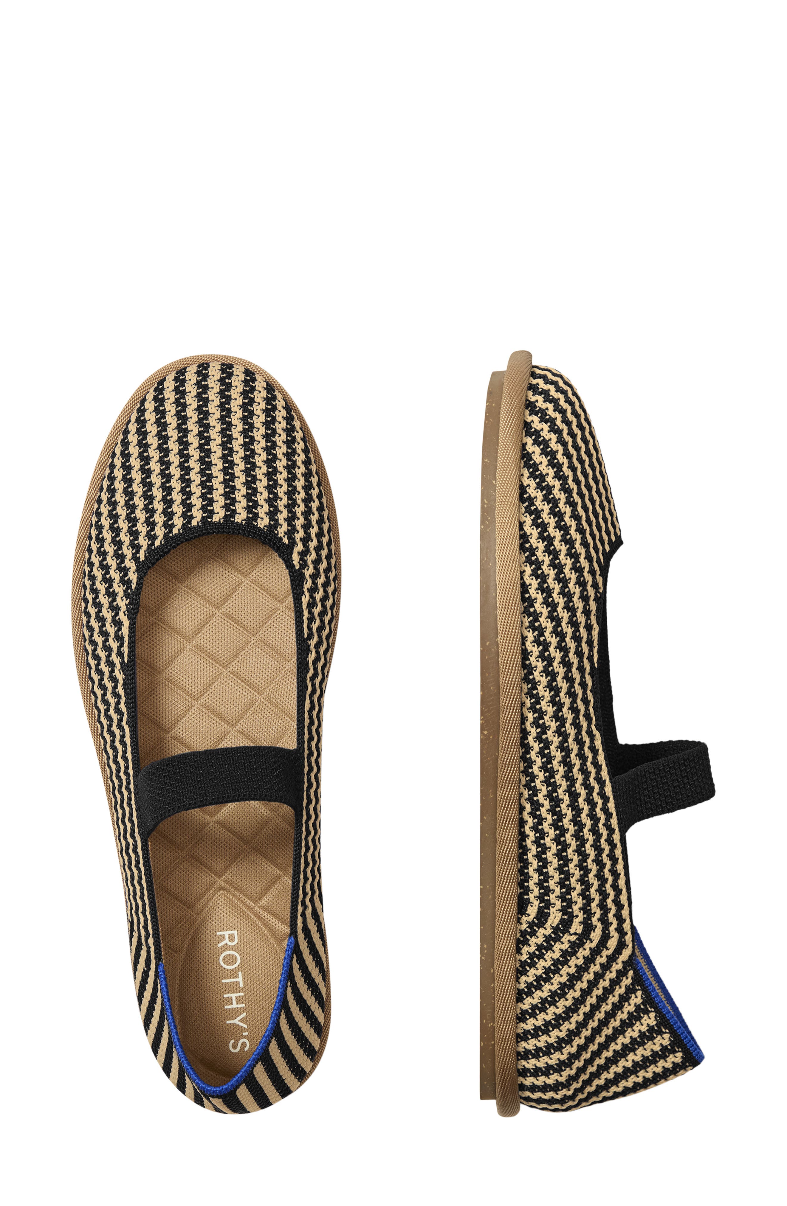 Cruiser Mary Jane Flat, Alternate, color, TOFFEE STRIPE
