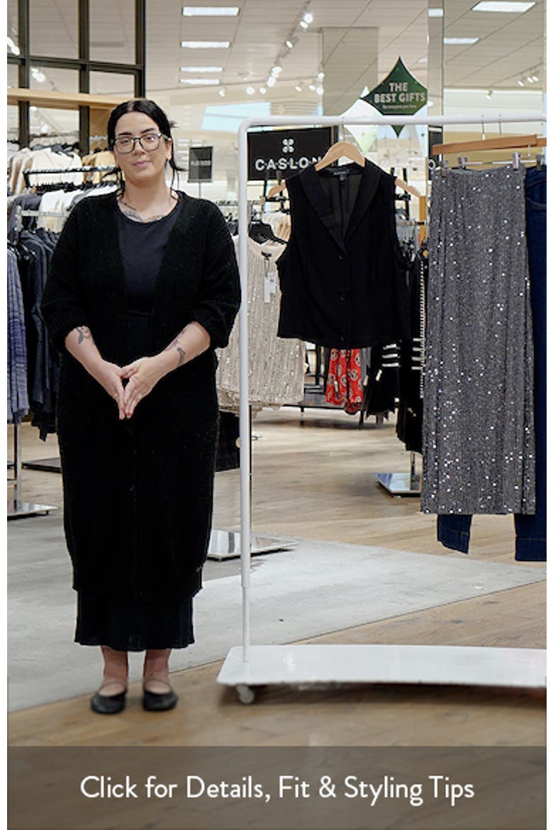 Shawl Collar Crepe Vest video