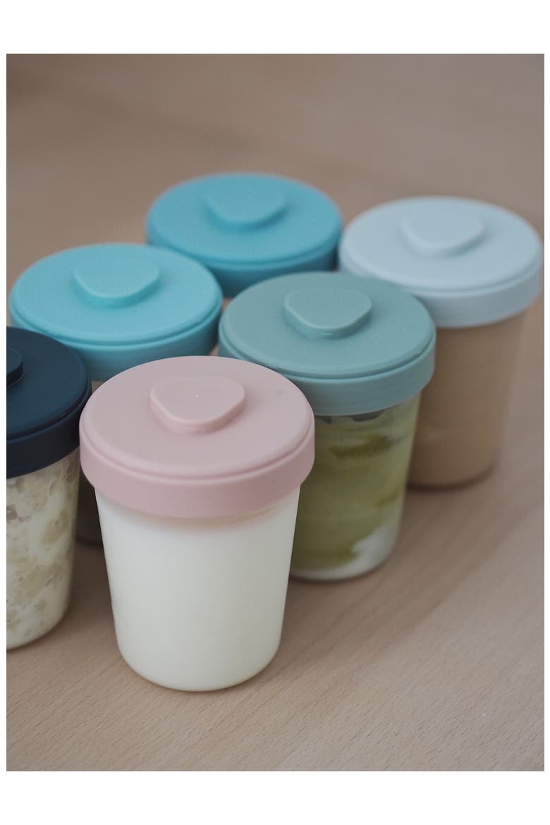 12-Piece Clip Portion Container & Spoon Set, Alternate, color, EUCALYPTUS