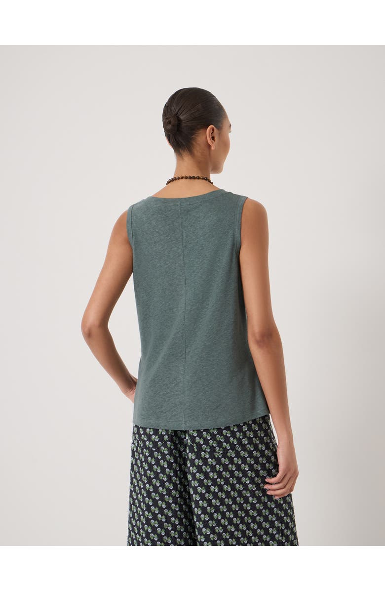 Hush Lio Linen V-Neck Vest, Alternate, color, Sage Green