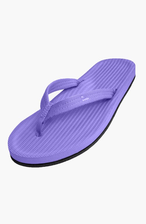 Indosole Responsibly-made Tire Sole Easy Living Flip Flops In Purple