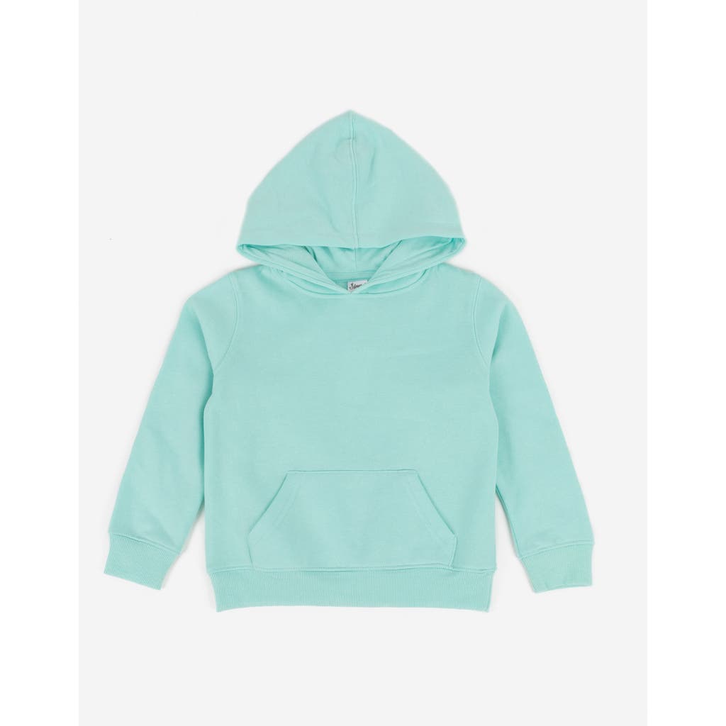 Leveret Kids Pullover Hoodie, Cotton Blend, Kangaroo Pocket, Solid Colors In Blue