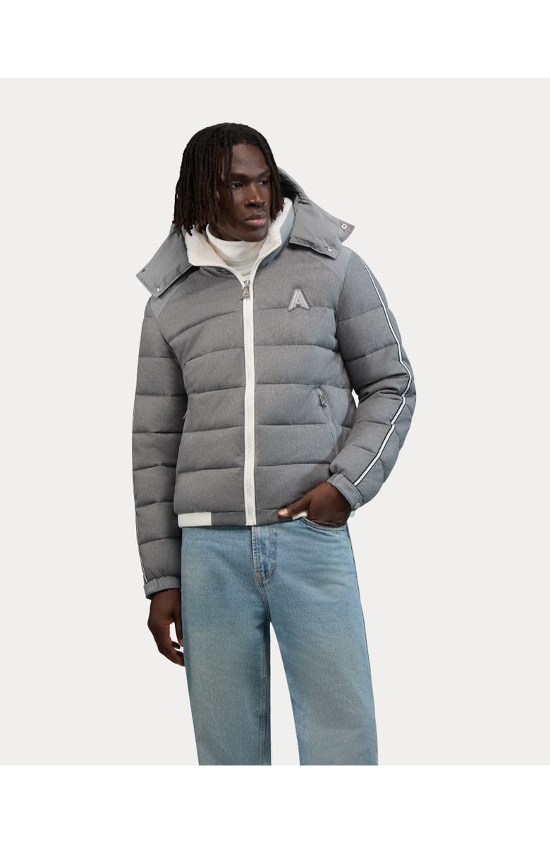 Alpenhaus Luzerne Mid-Weight Puffer Jacket in Softly Brushed Fabric, Main, color, Fog Grey