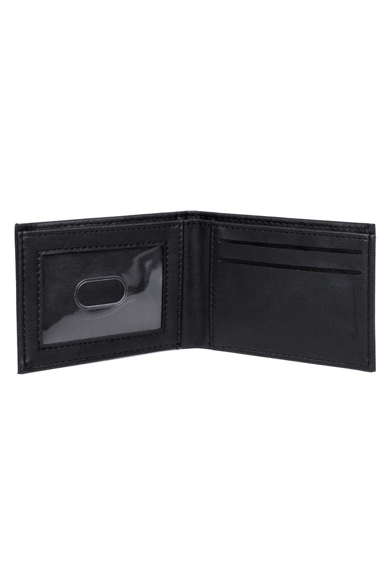 Smooth RFID Bifold, Alternate, color, BLACK